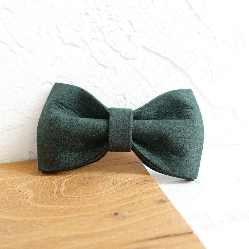 Dog bow tie collar set